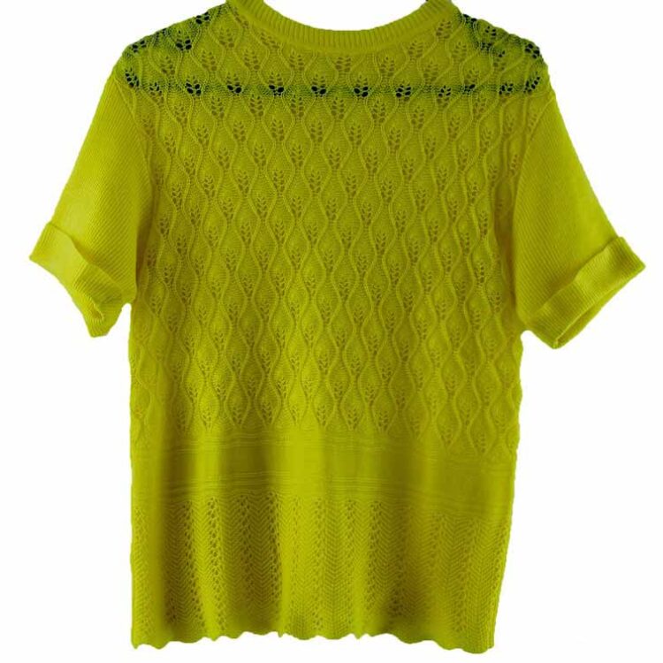 Rib Knit 70s Top Womens