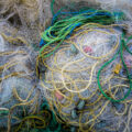 recycled material clothing - fishing nets. Photo by Alexander Grigorian copyright free via Pexels