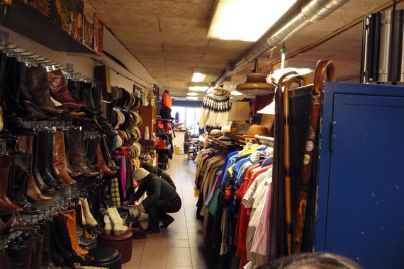Digging through vintage clothing - Ann Arbor, MI, USA Digging through vintage clothing - Ann Arbor, MI, USA