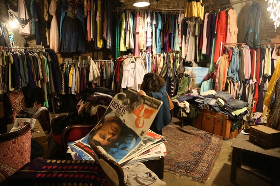 Vintage shop in Istanbul Vintage shop in Istanbul