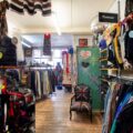 online thrift store UK clothes Blue17 vintage clothing store interior photo