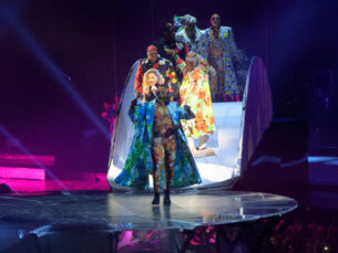 Early 2000s fashion. Lady Gaga Performing Tacoma-USA.