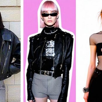 1990s Style, a split-screen image showing the influence of grunge music and supermodels on 1990s fashion