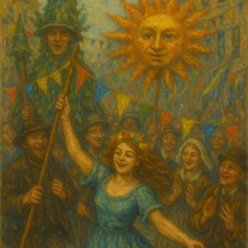Mazey Day June Golowan festival. Image G Jones