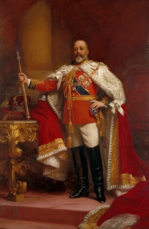 King Edward VII,1902. Portrait: Sir Samuel Luke Fildes,