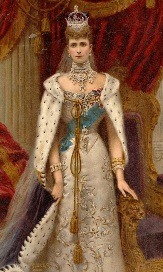 Queen Alexandra in coronation robes, 1902 Queen Alexandra in coronation robes, 1902