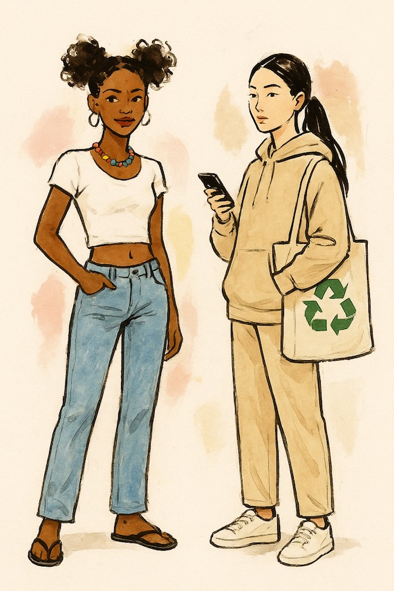 What kind of clothes are in fashion now?