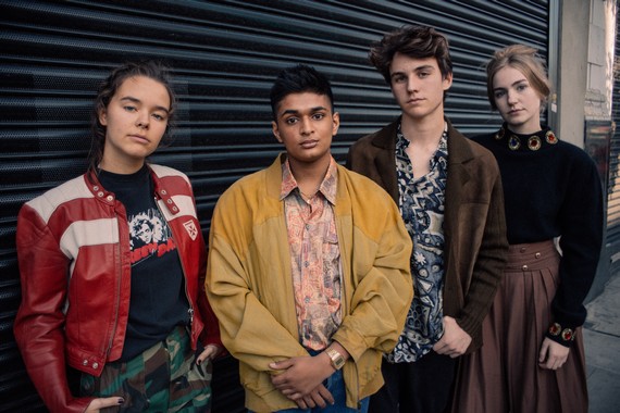 Blue17 group photoshoot - 90s clothes